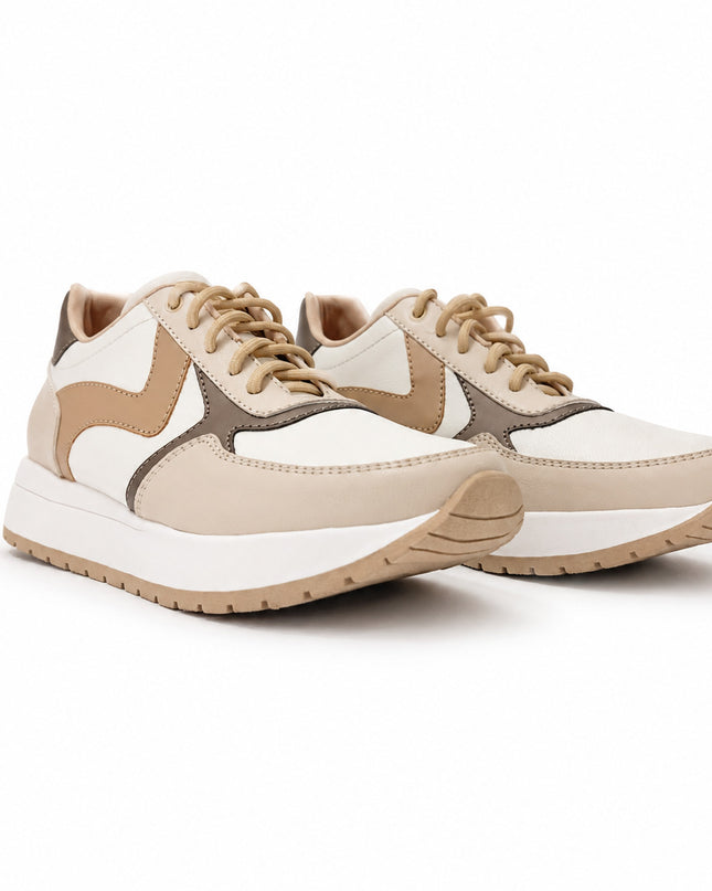 Zapatillas Urbanas Mujer Zigma - Beige