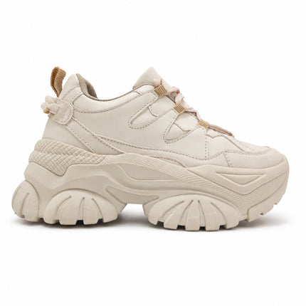 Zapatillas Urbanas Mujer Albi - Beige