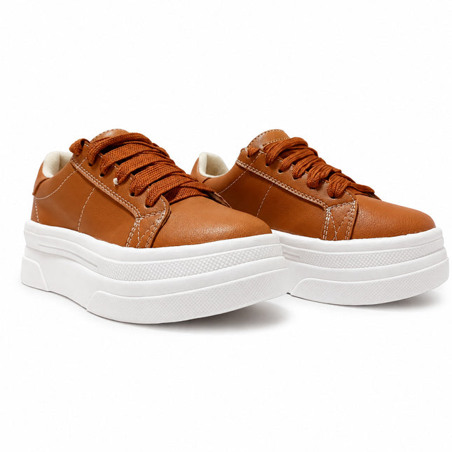 Zapatillas Urbanas Mujer Benares - Camel
