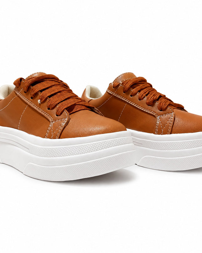 Zapatillas Urbanas Mujer Benares - Camel