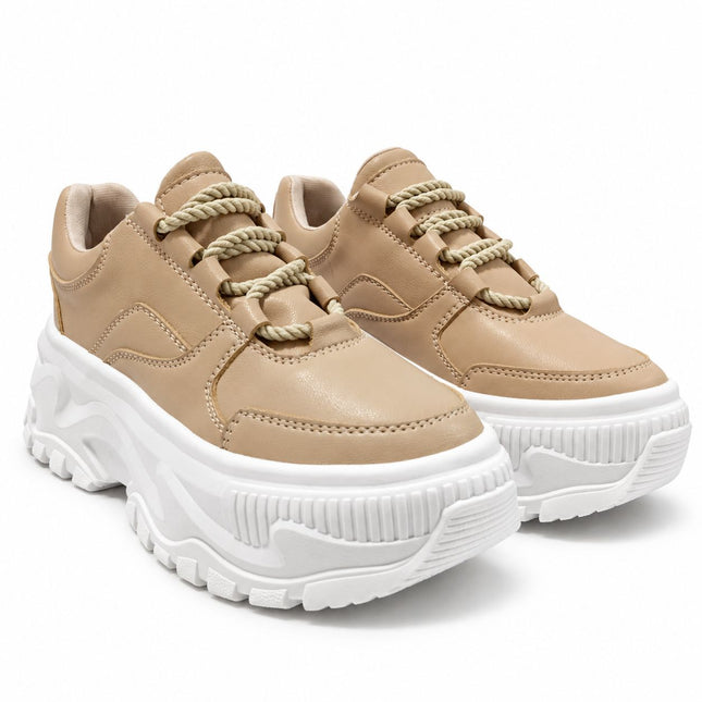 Zapatillas Urbanas Mujer Catarina - Beige
