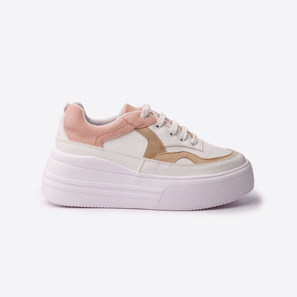Zapatillas Urbanas Mujer Colorado - Rosado Beige