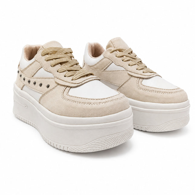 Zapatillas Urbanas Mujer Cordoba - Beige