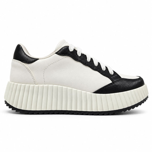 Zapatillas Urbanas Mujer Lamberth - Negro Blanco