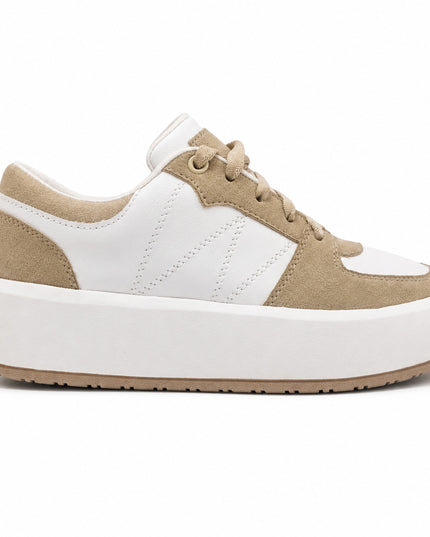Zapatillas Urbanas Mujer Lieja  - Beige