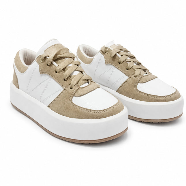 Zapatillas Urbanas Mujer Lieja  - Beige