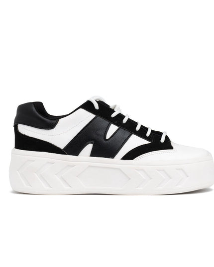 Zapatillas Urbanas Mujer Nagazi - Blanco Negro 2