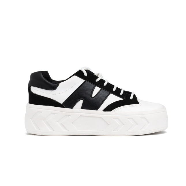 Zapatillas Urbanas Mujer Nagazi - Blanco Negro 2