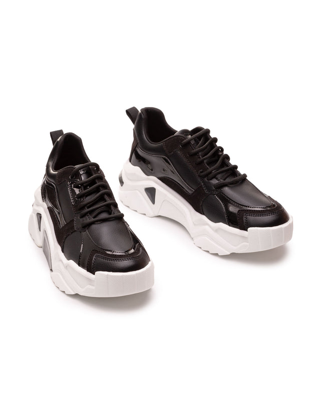 Zapatilla Perth - Negro y Blanco