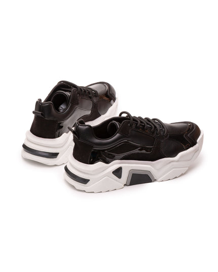 Zapatilla Perth - Negro y Blanco