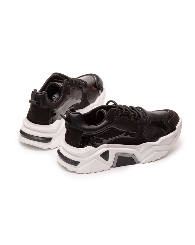 Zapatilla Perth - Negro y Blanco