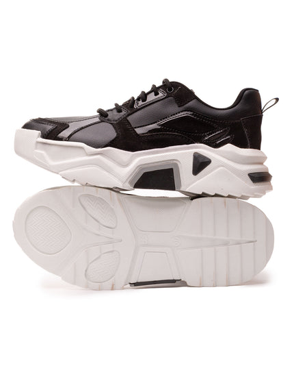 Zapatilla Perth - Negro y Blanco