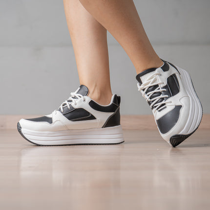 Zapatillas Urbanas Mujer Beneah - Blanco Negro