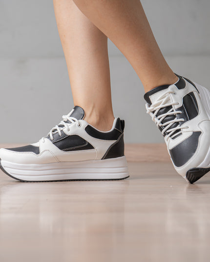 Zapatilla Beneah - Blanco Negro