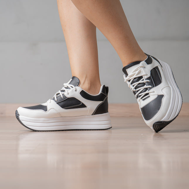 Zapatillas Urbanas Mujer Beneah - Blanco Negro