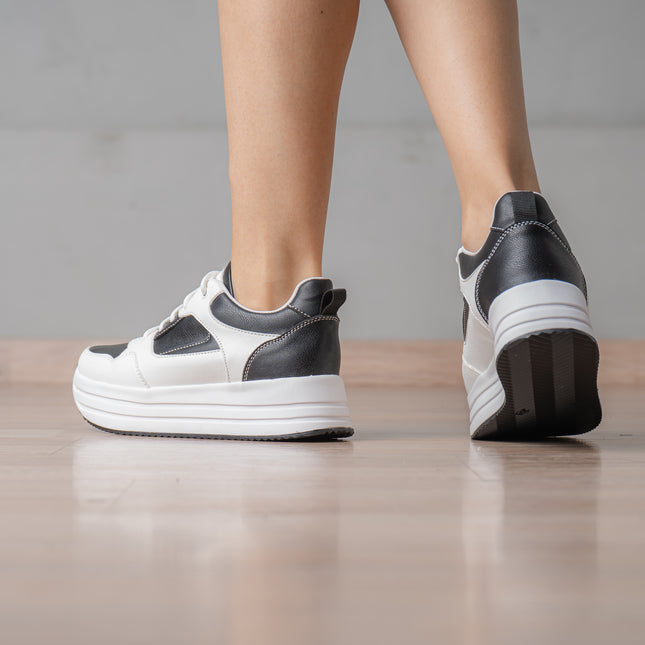 Zapatillas Urbanas Mujer Beneah - Blanco Negro