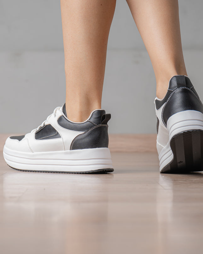 Zapatilla Beneah - Blanco Negro