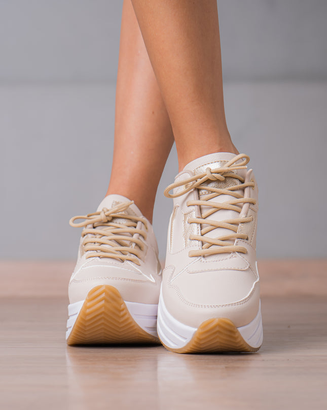 Zapatillas Urbanas Mujer Beneah - Dorado