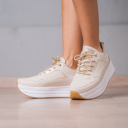 Zapatillas Urbanas Mujer Beneah - Dorado