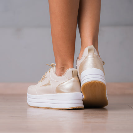 Zapatillas Urbanas Mujer Beneah - Dorado