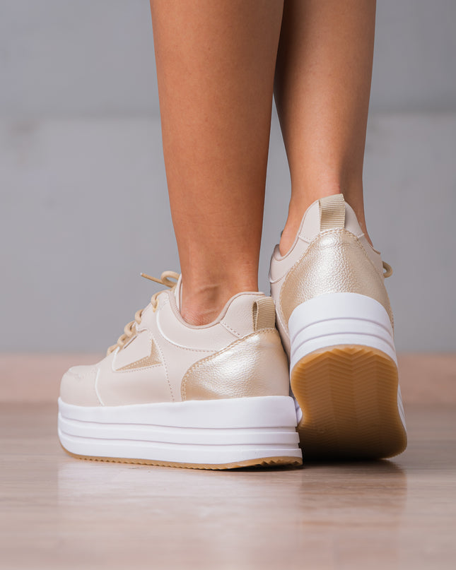 Zapatillas Urbanas Mujer Beneah - Dorado