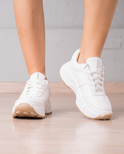 Zapatillas Urbanas Mujer Berzobit - Blanco