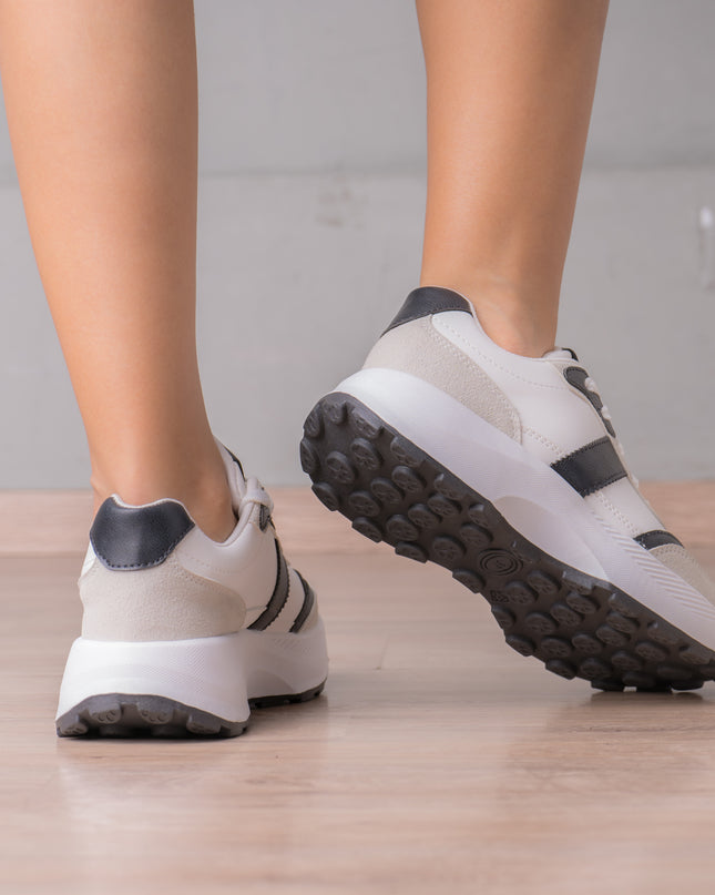 Zapatilla Berzobit - Blanco Negro