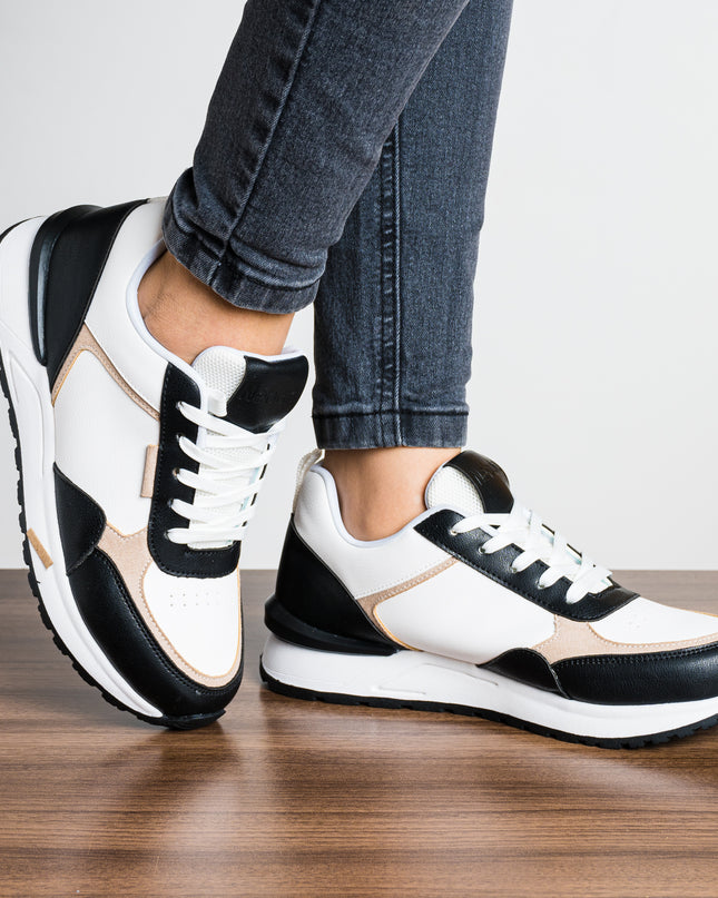 Zapatilla Bookre - Negro Beige