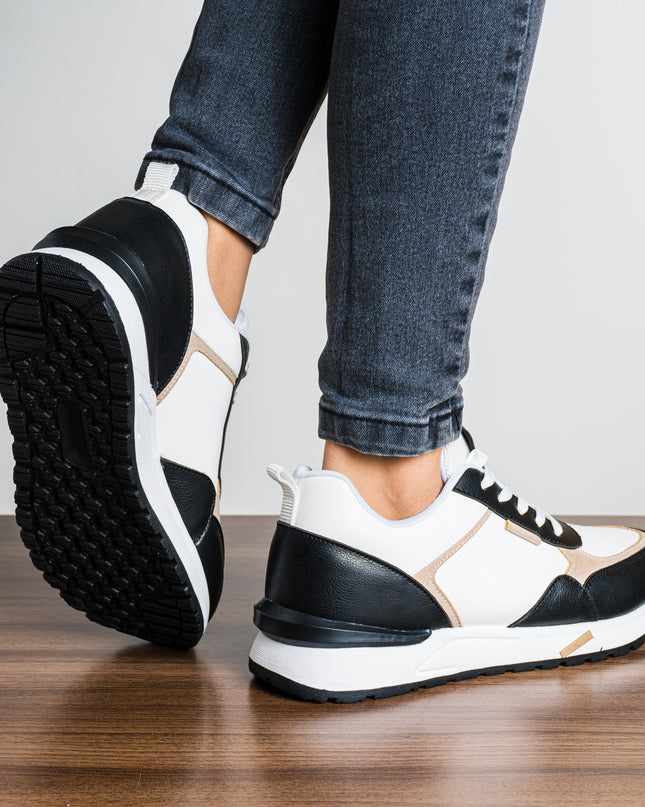 Zapatilla Bookre - Negro Beige