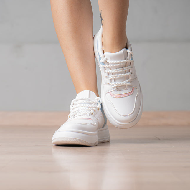 Zapatillas Urbanas Mujer Cherry - Celeste