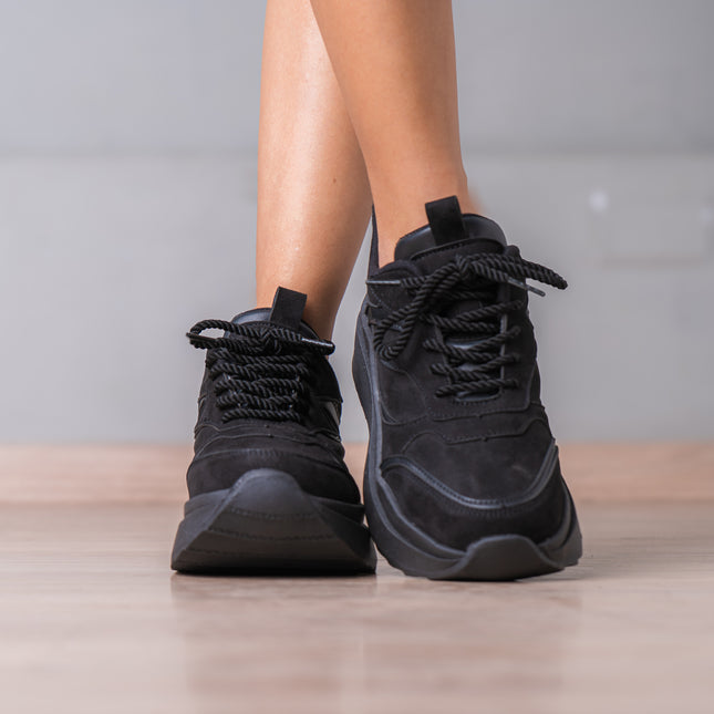 Zapatillas Urbanas Mujer Flower - Negro Total