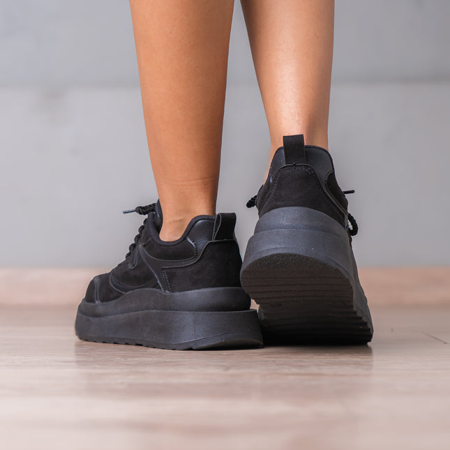 Zapatillas Urbanas Mujer Flower - Negro Total