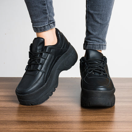 Zapatillas Urbanas Mujer Ica - Negro