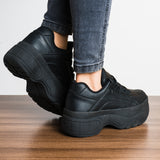 Zapatilla Ica - Negro Cuero