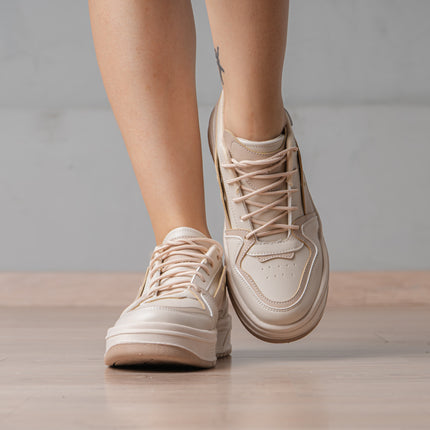 Zapatillas Urbanas Mujer Jikky - Beige
