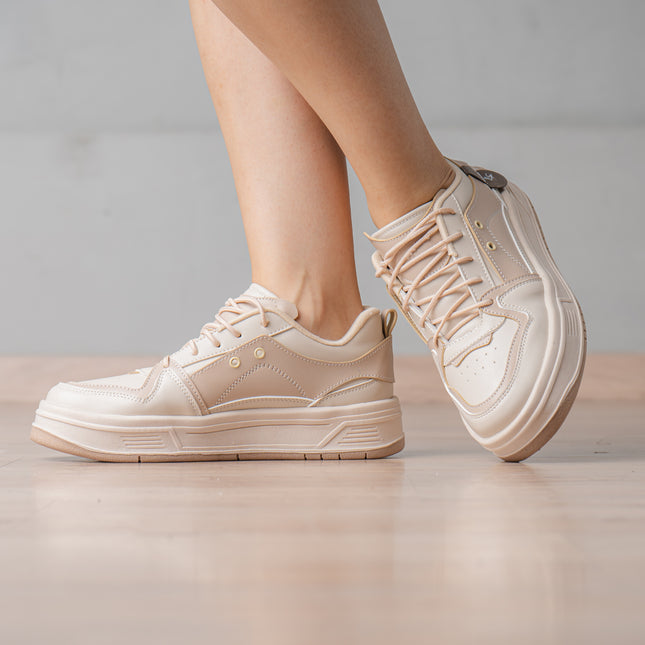 Zapatillas Urbanas Mujer Jikky - Beige