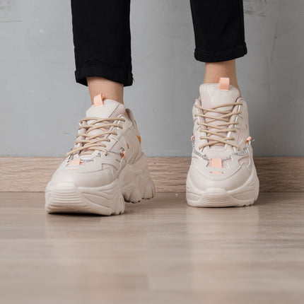 Zapatillas Urbanas Mujer Kingz - Beige
