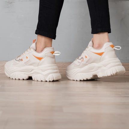 Zapatillas Urbanas Mujer Kingz - Beige
