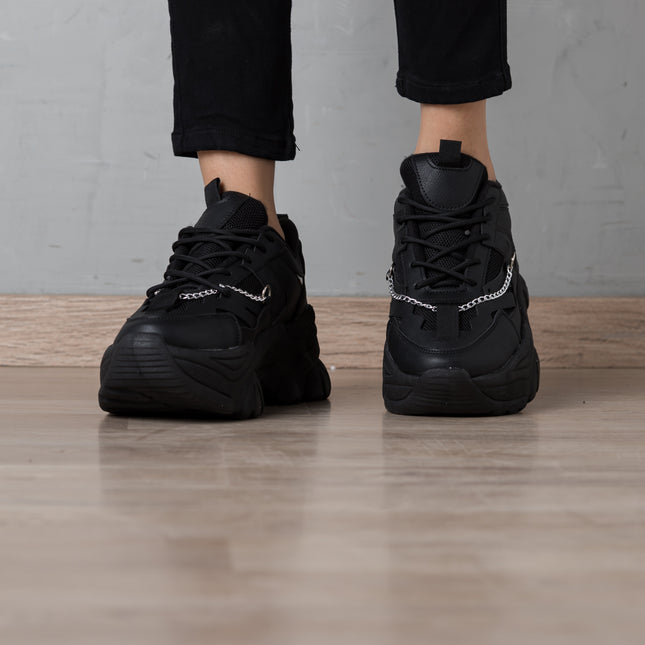 Zapatillas Urbanas Mujer Kingz - Negro