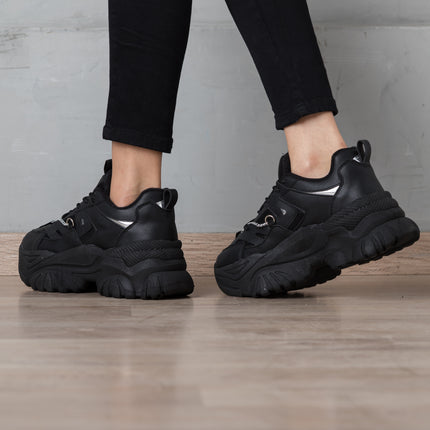 Zapatillas Urbanas Mujer Kingz - Negro