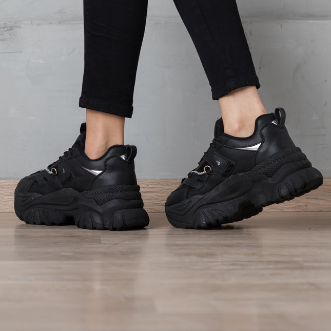 Zapatillas Urbanas Mujer Kingz - Negro
