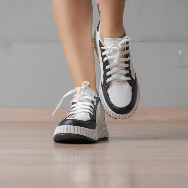 Zapatillas Urbanas Mujer Lamberth - Negro Blanco