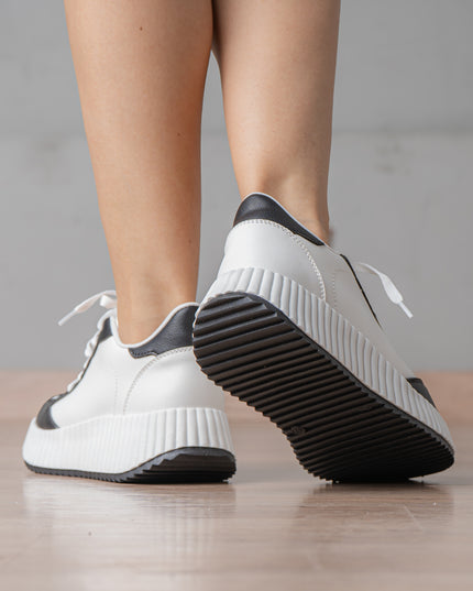 Zapatilla Lamberth - Negro Blanco