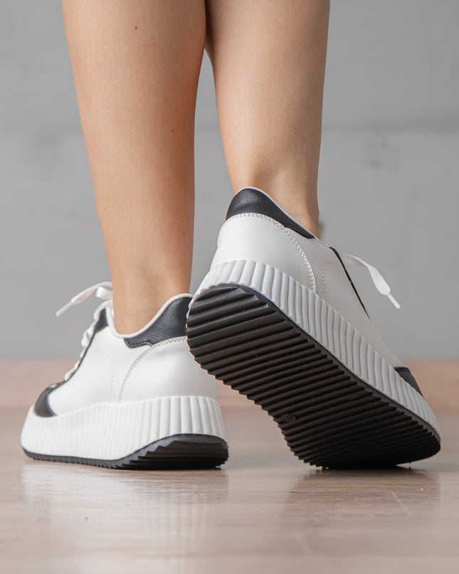 Zapatilla Lamberth - Negro Blanco