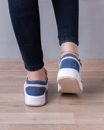 Zapatilla Lieja  - Azul