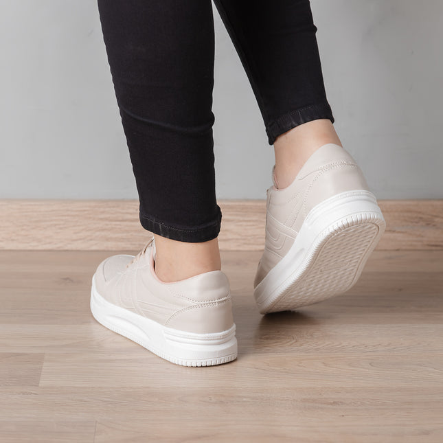 Zapatillas Urbanas Mujer Luar - Beige