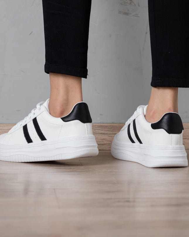 Zapatilla Lux - Blanco Negro