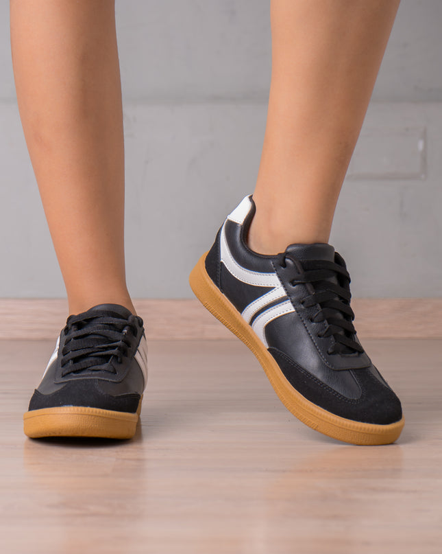 Zapatilla Mausont - Negro Blanco