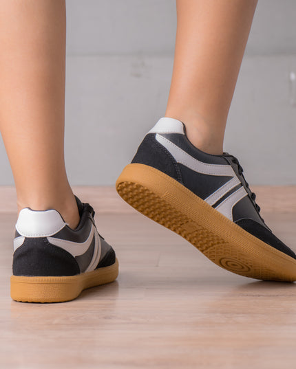 Zapatilla Mausont - Negro Blanco