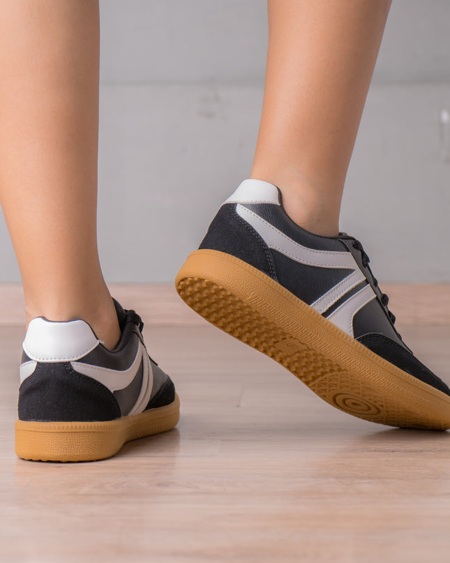 Zapatilla Mausont - Negro Blanco